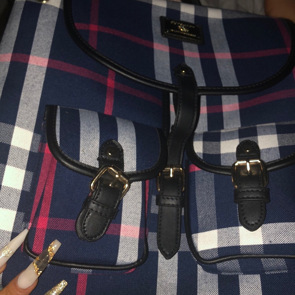 Burberry Blue Plaid Bag